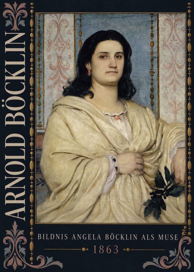 Arnold Böcklin Bildnis Angela Böcklin Als Muse No5 - Plakat