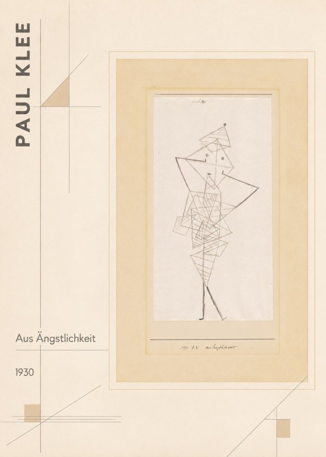 Paul Klee Aus Ängstlichkeit No2 - Plakat