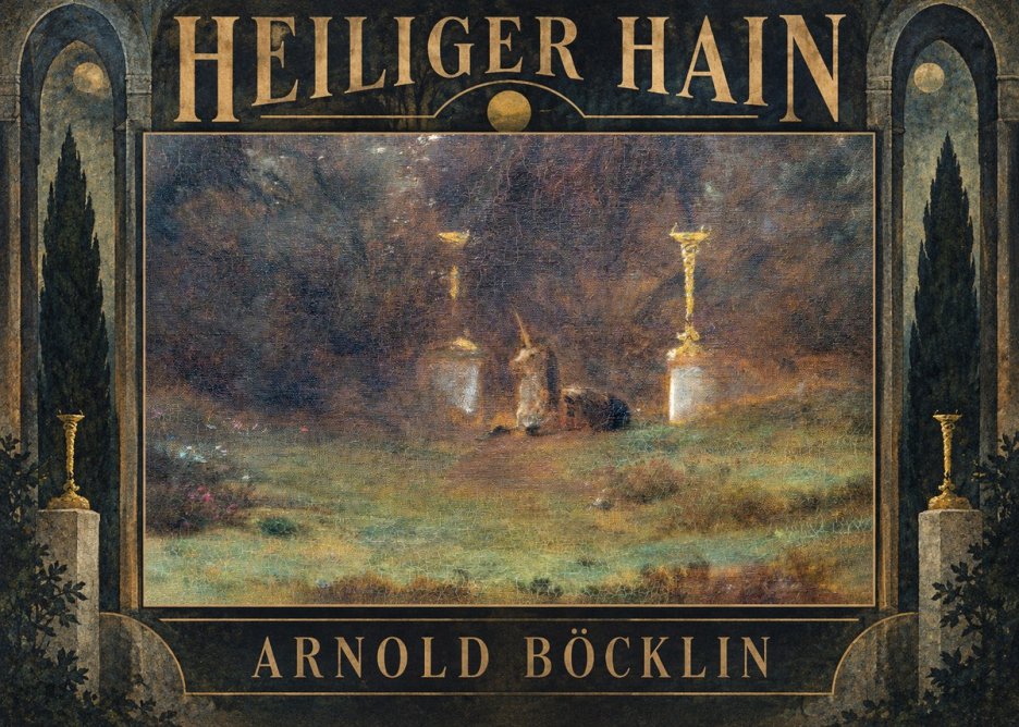 Arnold Böcklin Heiliger Hain No5 - Plakat
