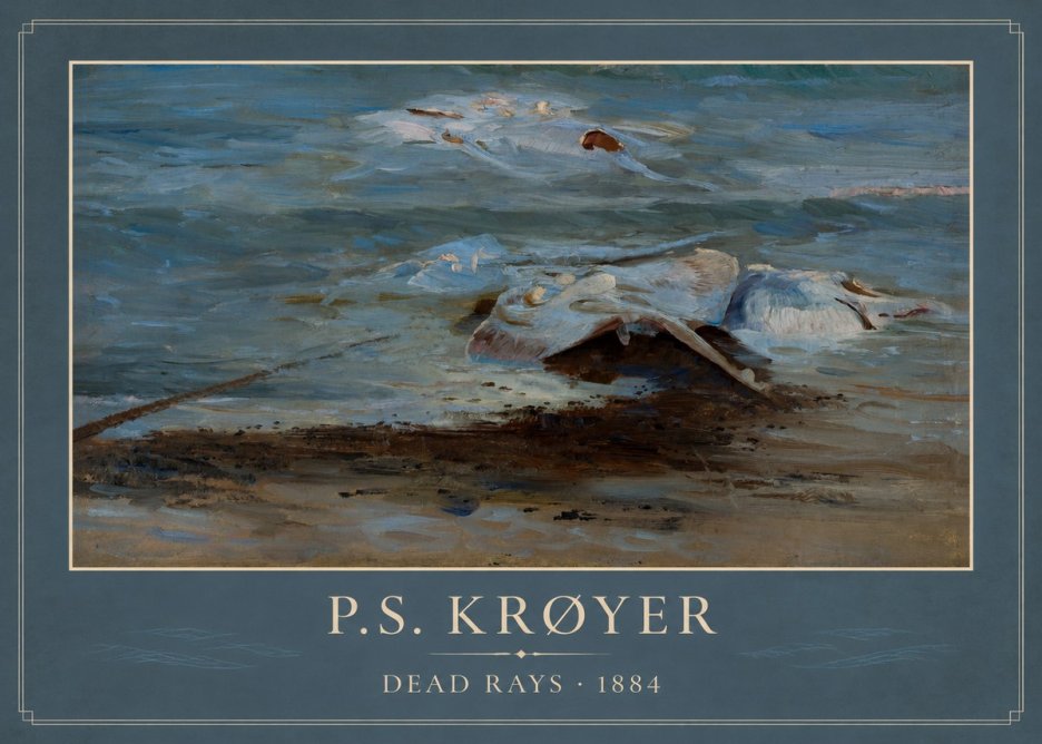 P.S. Krøyer Dead Skates No3 - Plakat