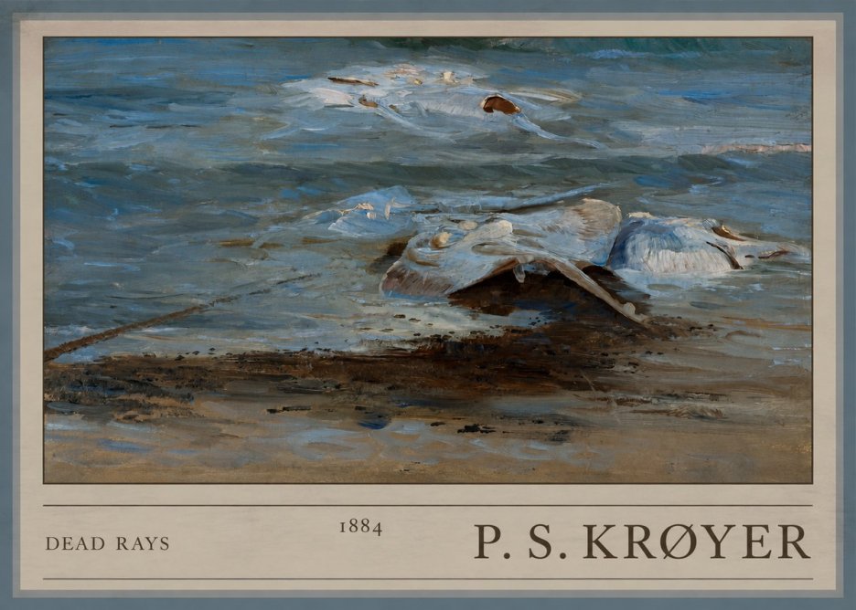 P.S. Krøyer Dead Skates No5 - Plakat