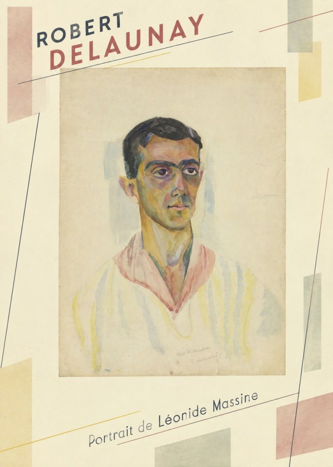 Robert Delaunay Portrait De Léonide Massine No3 - Plakat