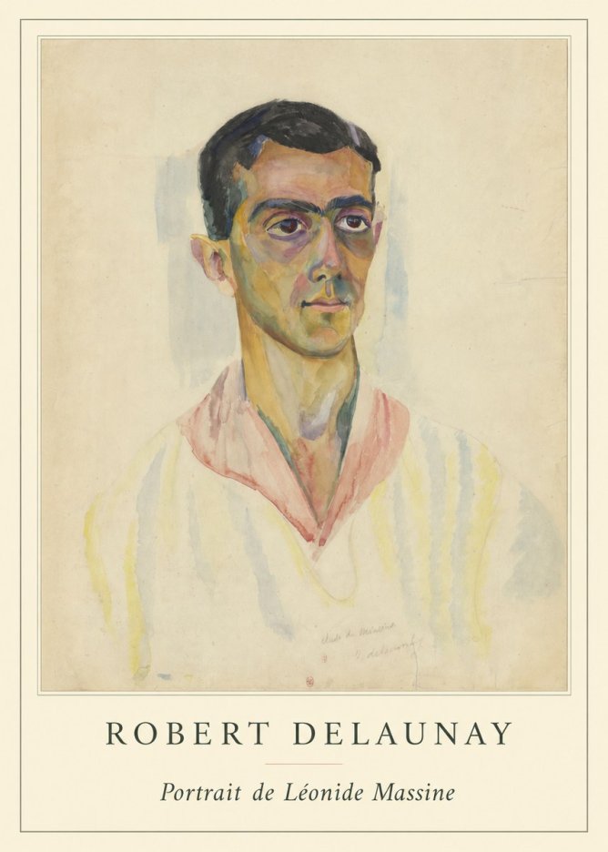 Robert Delaunay Portrait De Léonide Massine No4 - Plakat