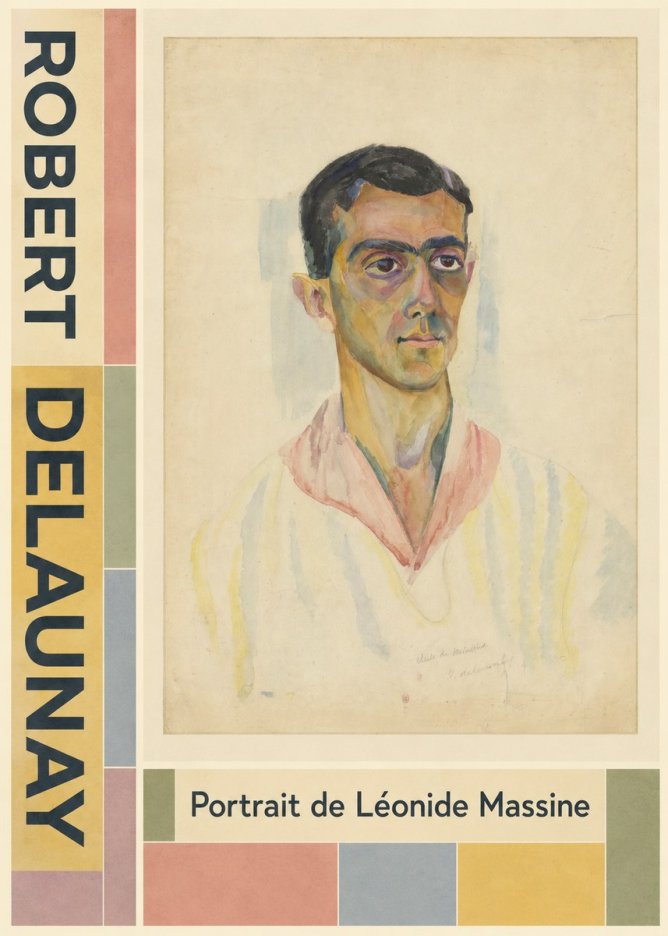 Robert Delaunay Portrait De Léonide Massine No5 - Plakat