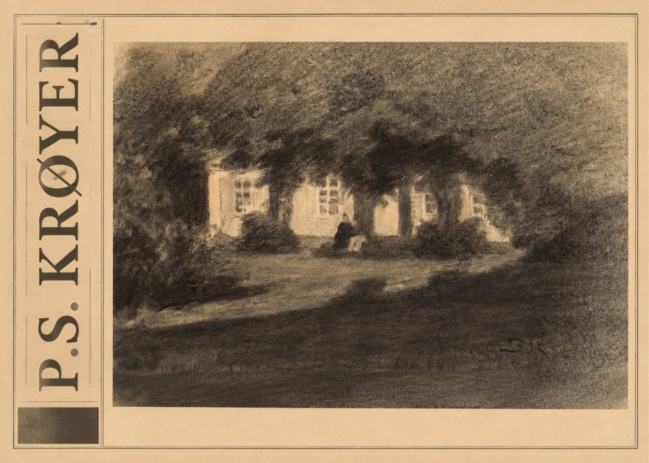 P.S. Krøyer Fra Krøyers Hus Og Have I Skagen No3 - Plakat