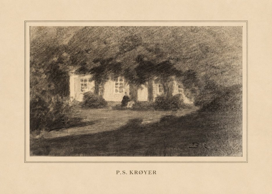 P.S. Krøyer Fra Krøyers Hus Og Have I Skagen No4 - Plakat