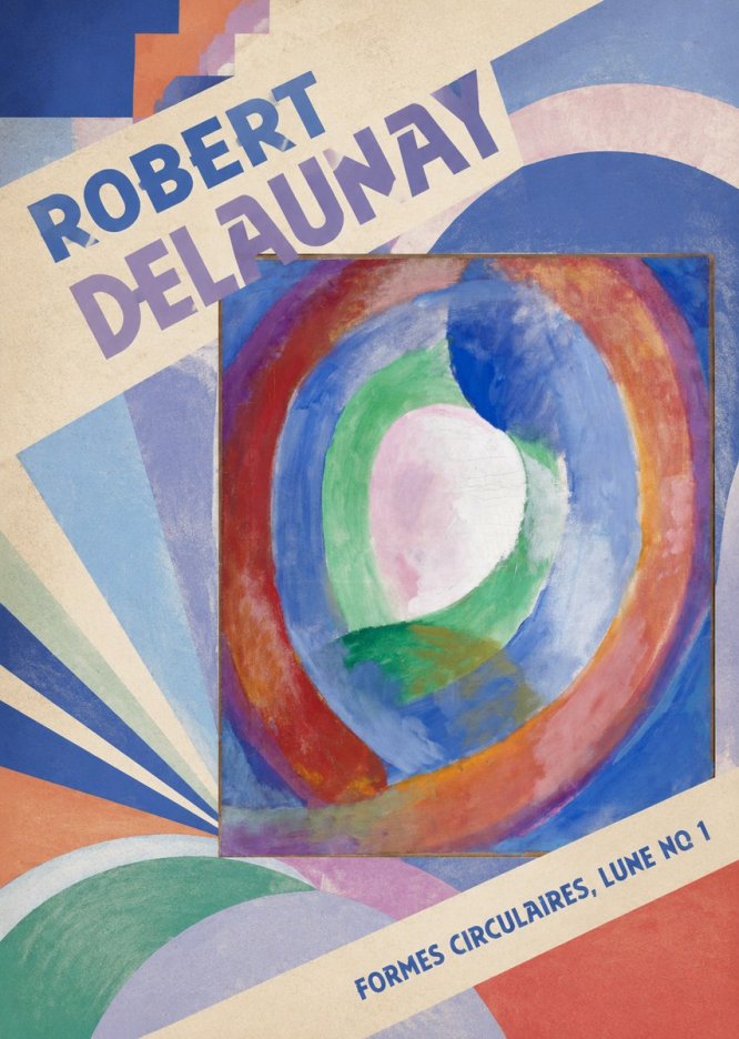 Robert Delaunay Formes Circulaires, Lune No 1 No4 - Plakat