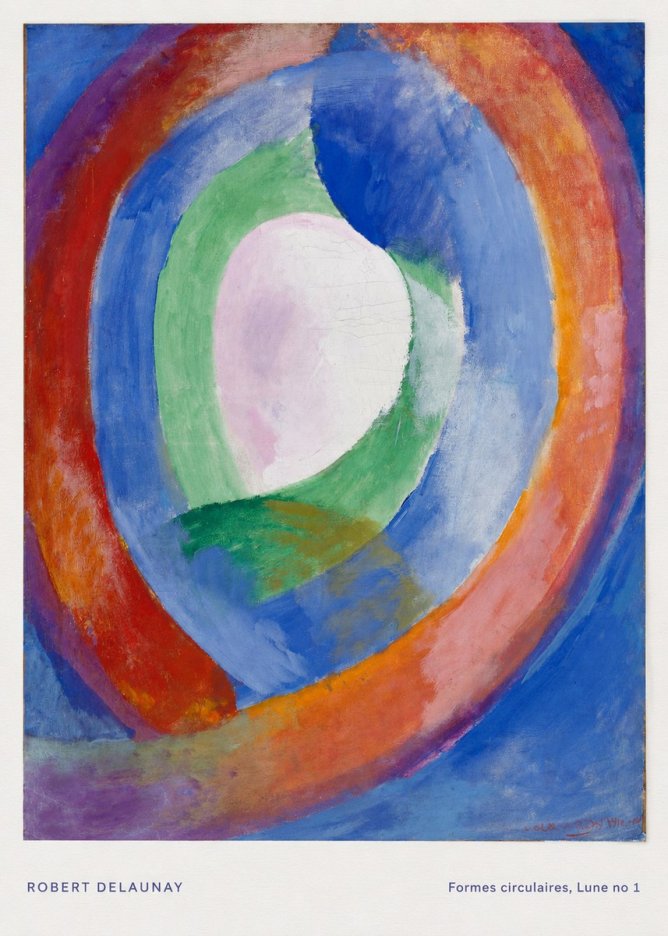 Robert Delaunay Formes Circulaires, Lune No 1 No5 - Plakat
