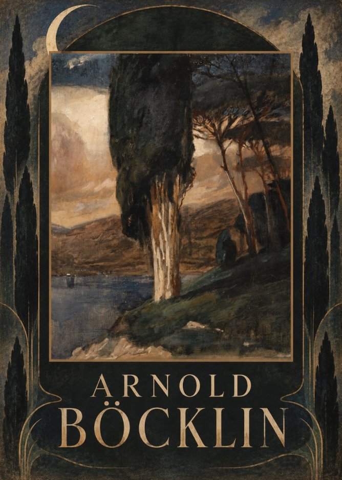 Arnold Böcklin Villa by the Sea II No6 - Plakat