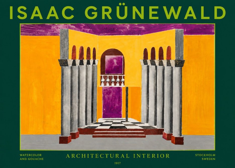Isaac Grünewald Architectural Interior No3 - Plakat