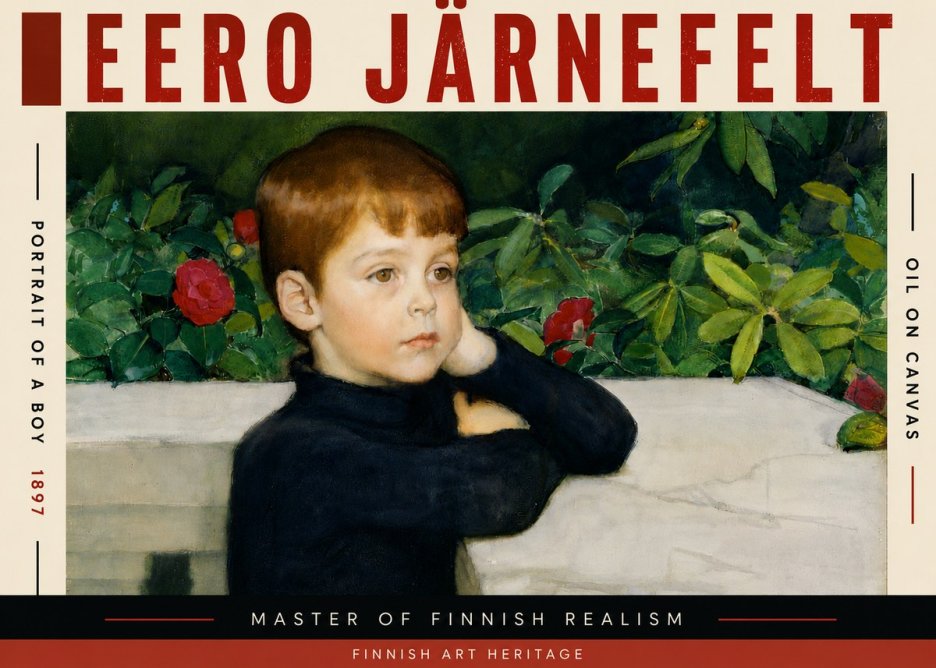 Eero Järnefelt Portrait of a Boy No5 - Plakat