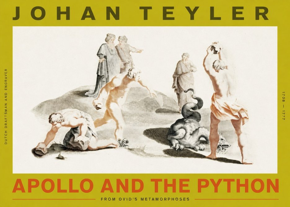 Johan Teyler Apollo and the Python No2 - Plakat