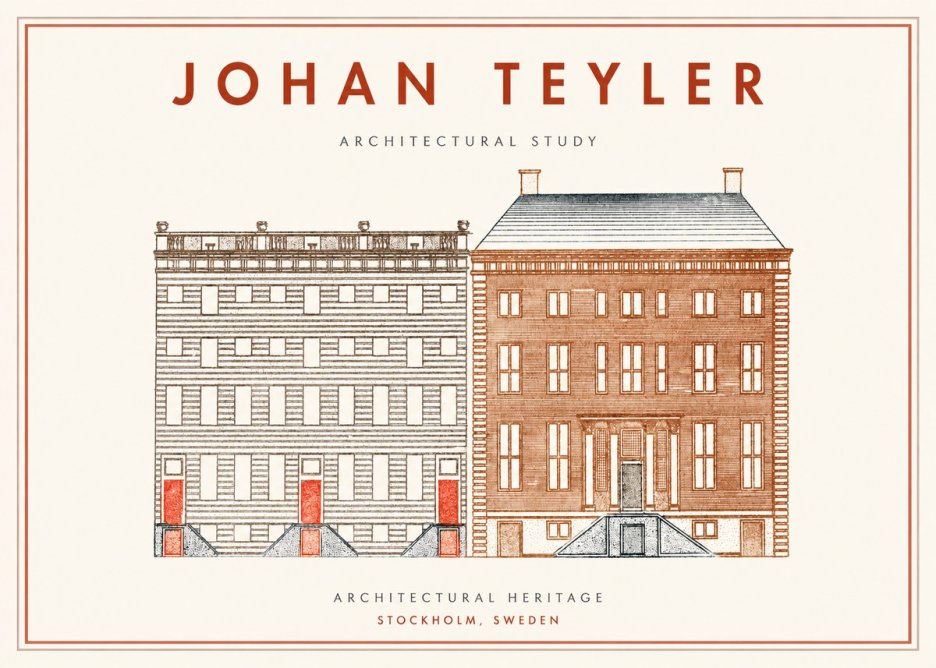 Johan Teyler Two Houses No2 - Plakat