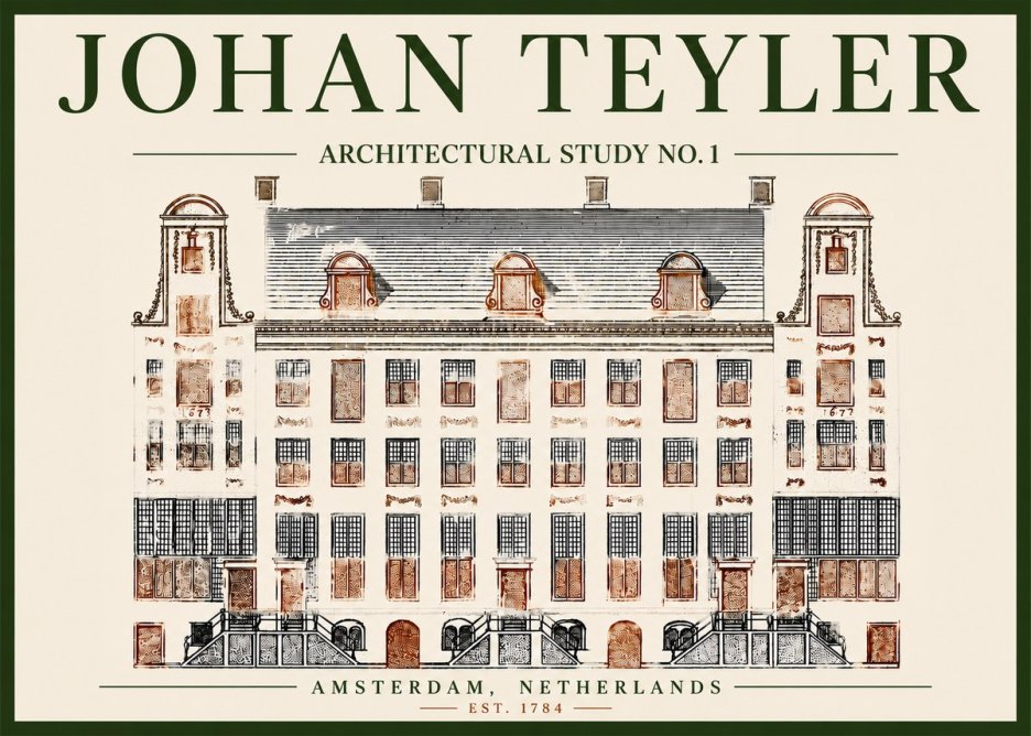 Johan Teyler Architectural Study No. 1 I No4 - Plakat