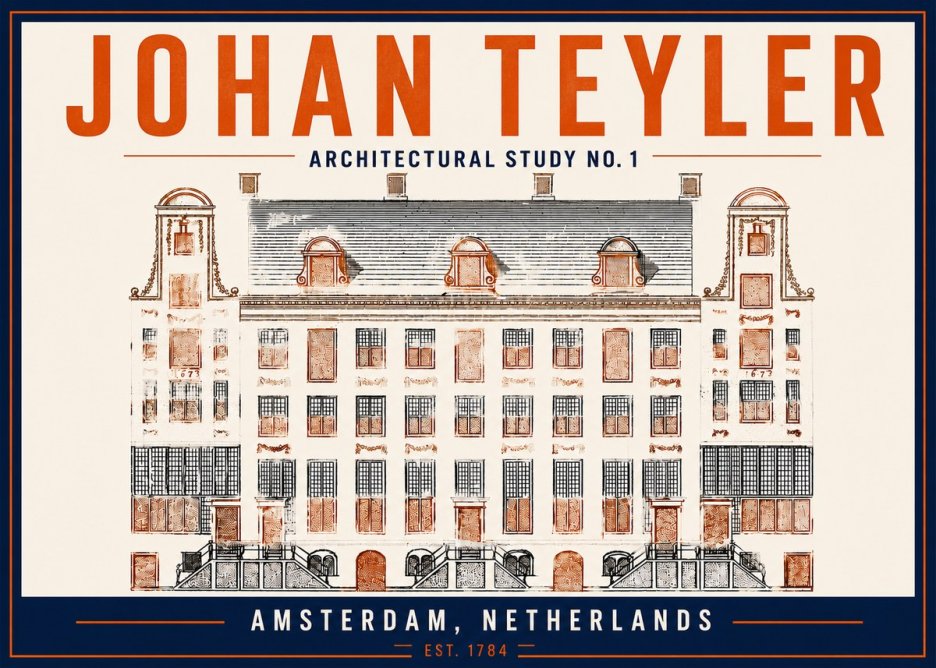 Johan Teyler Architectural Study No. 1 I No5 - Plakat