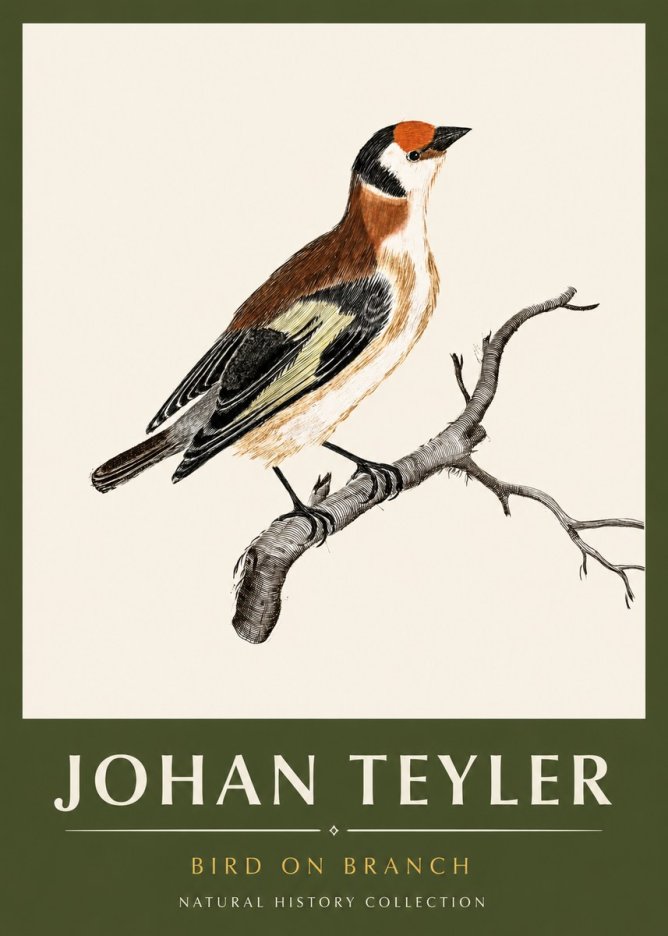 Johan Teyler Song of the Finch No6 - Plakat