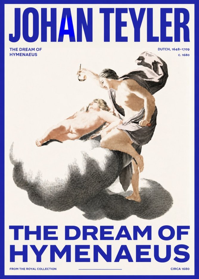 Johan Teyler The Dream of Hymenaeus No3 - Plakat