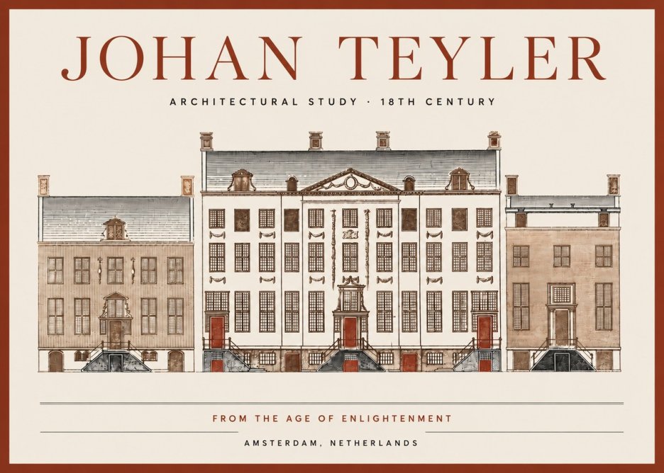 Johan Teyler Architectural Study VII No4 - Plakat