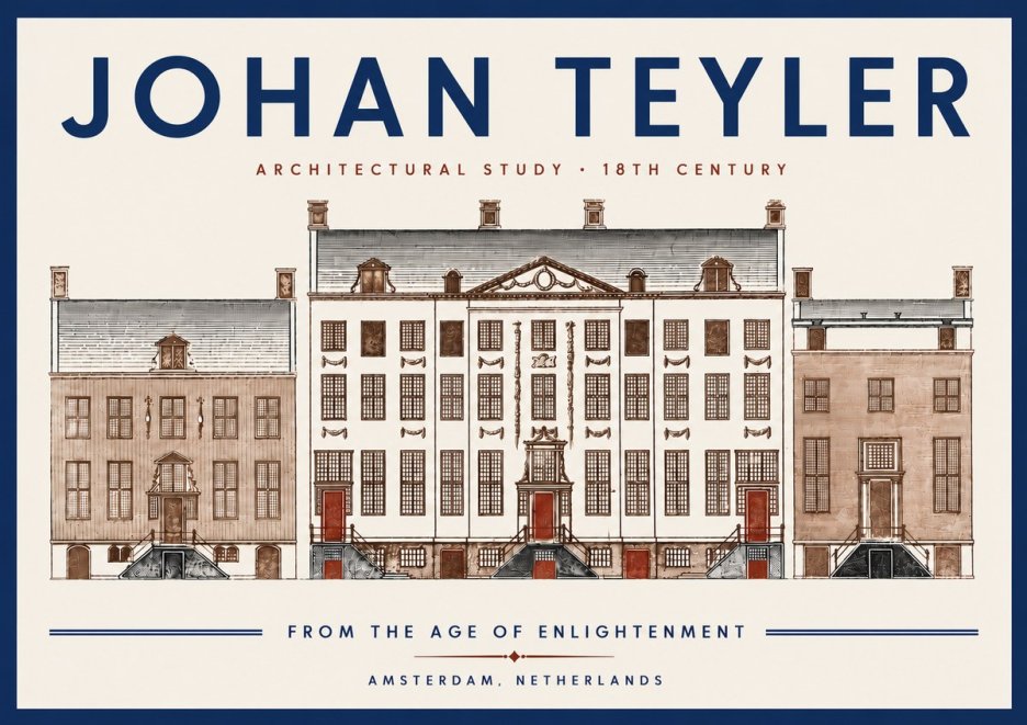 Johan Teyler Architectural Study VII No6 - Plakat