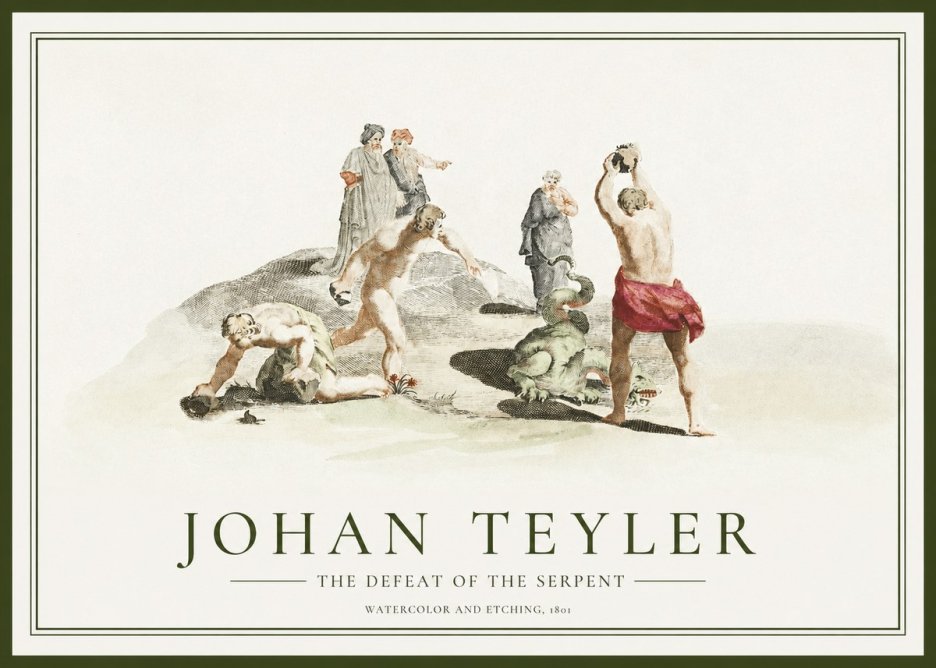 Johan Teyler Study of Ulysses and Polyphemus No2 - Plakat
