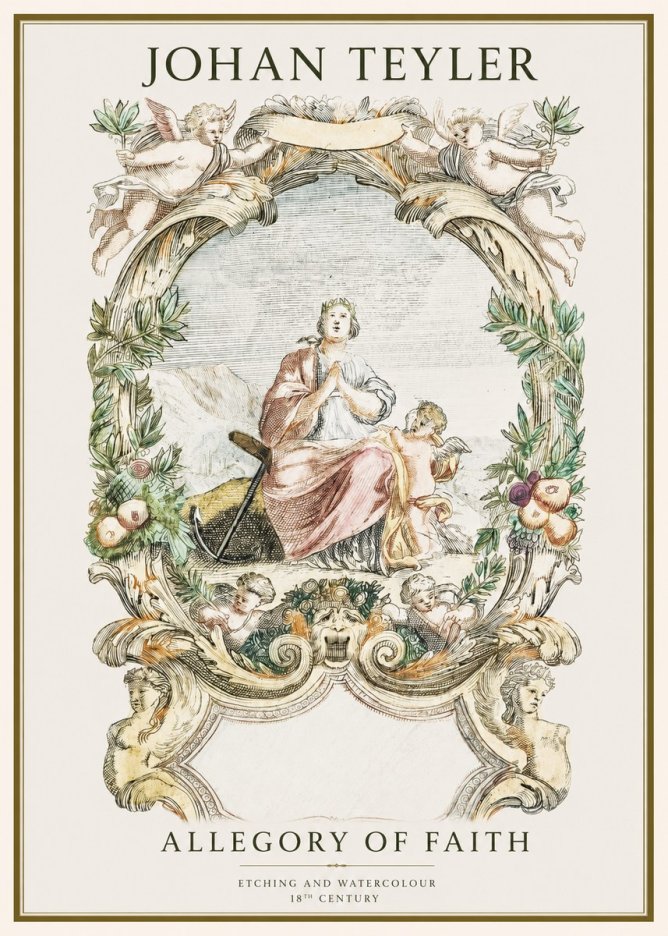 Johan Teyler Allegory of Faith No1 - Plakat