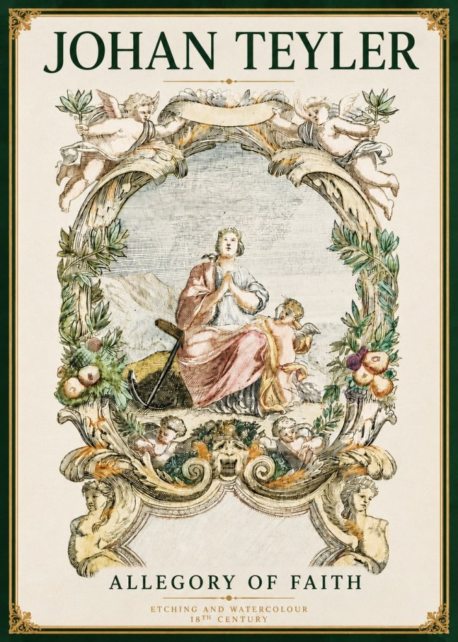 Johan Teyler Allegory of Faith No4 - Plakat
