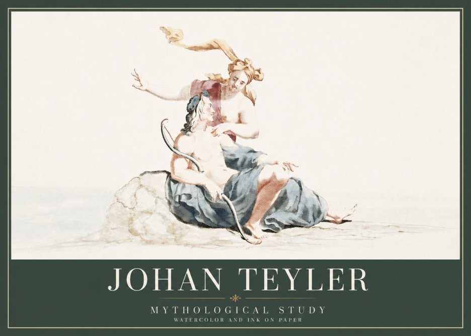 Johan Teyler Mythological Study No3 - Plakat
