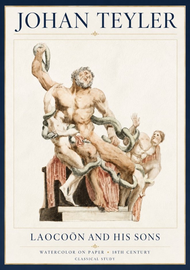 Johan Teyler The Laocoön Group No5 - Plakat