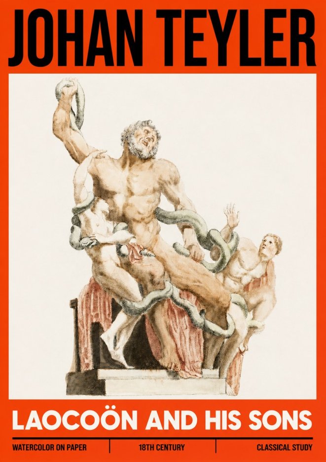 Johan Teyler The Laocoön Group No6 - Plakat