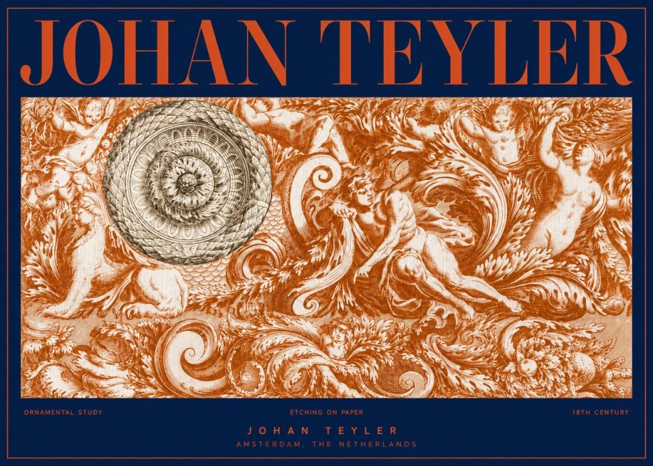 Johan Teyler Ornamental Study No2 - Plakat