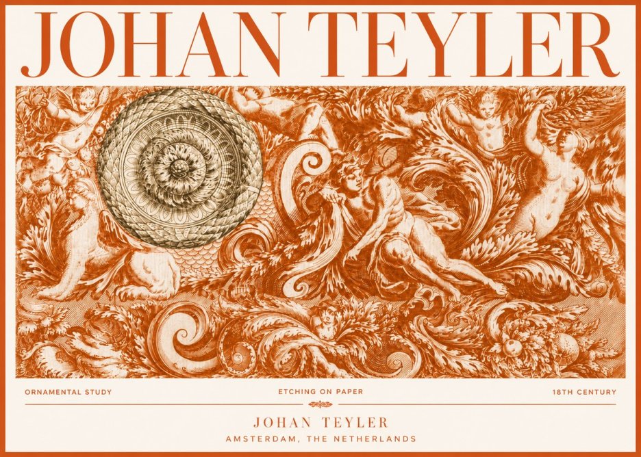 Johan Teyler Ornamental Study No4 - Plakat