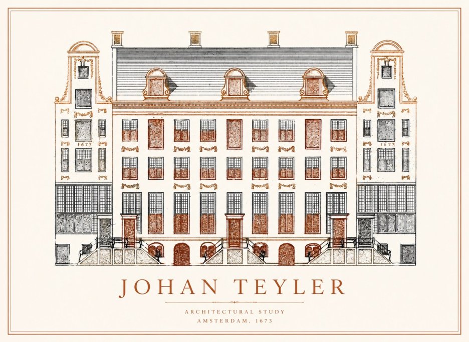 Johan Teyler Architectural Study VIII No1 - Plakat