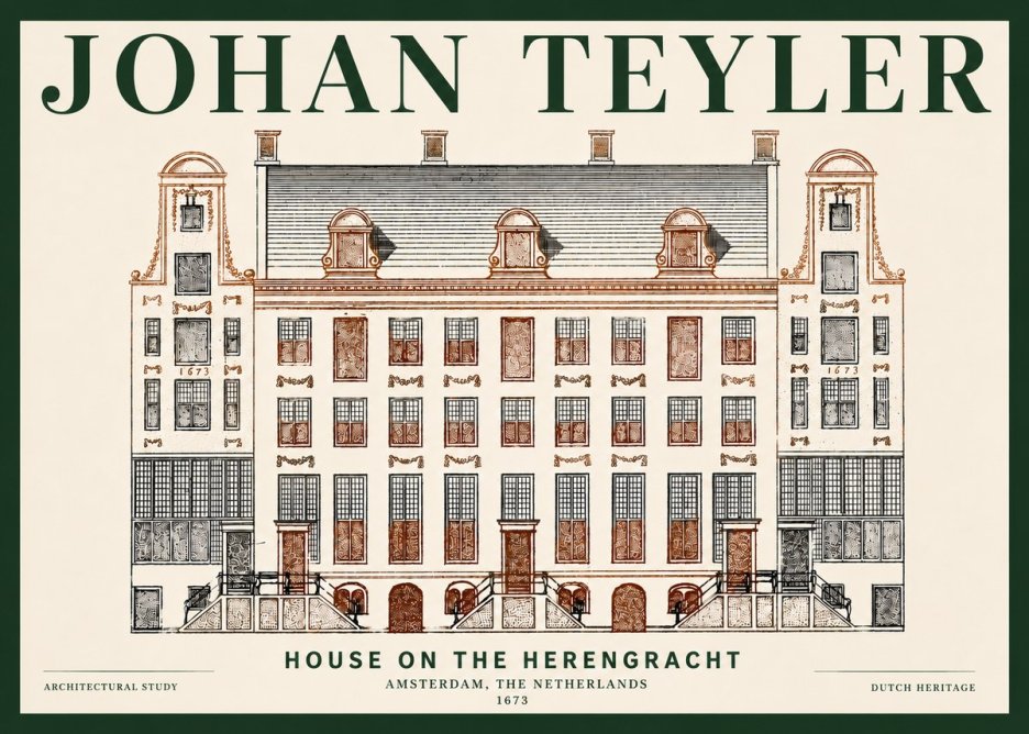 Johan Teyler Architectural Study VIII No6 - Plakat