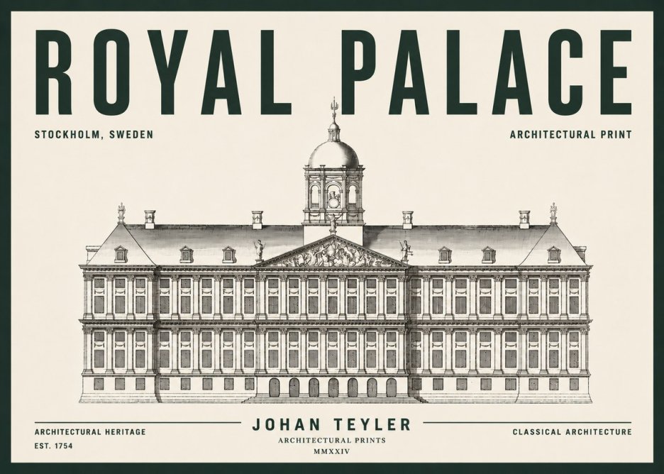 Johan Teyler Royal Palace No5 - Plakat