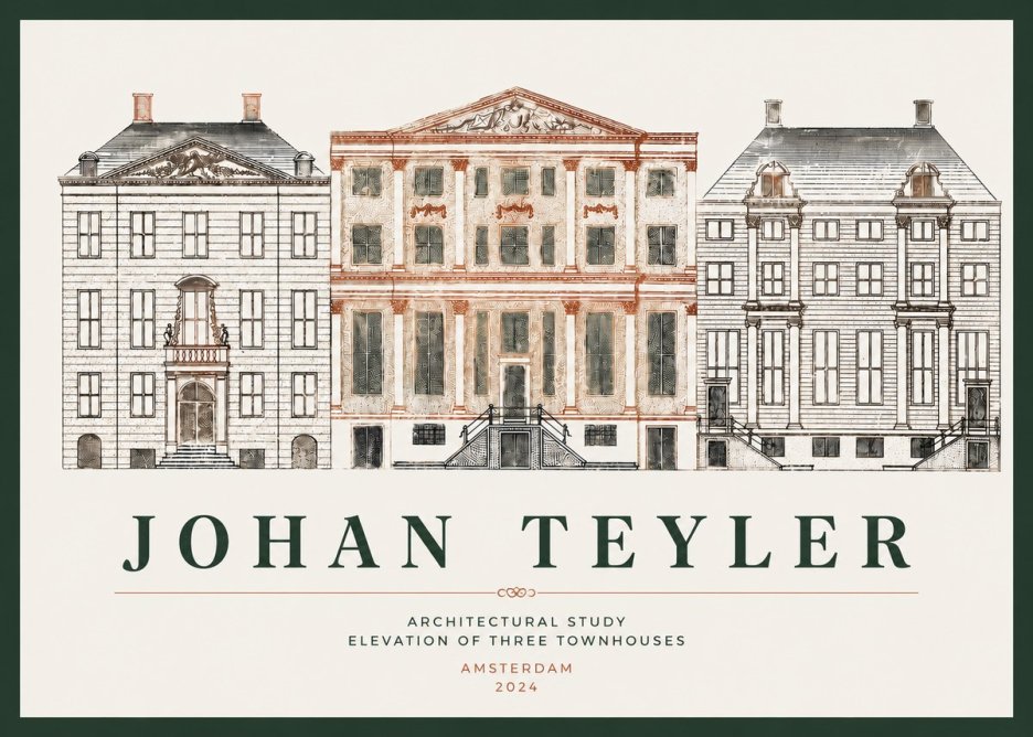 Johan Teyler Architectural Study IX No4 - Plakat