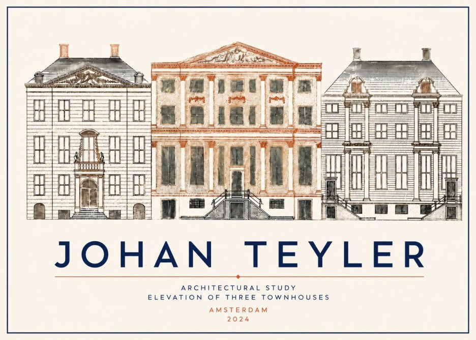 Johan Teyler Architectural Study IX No5 - Plakat