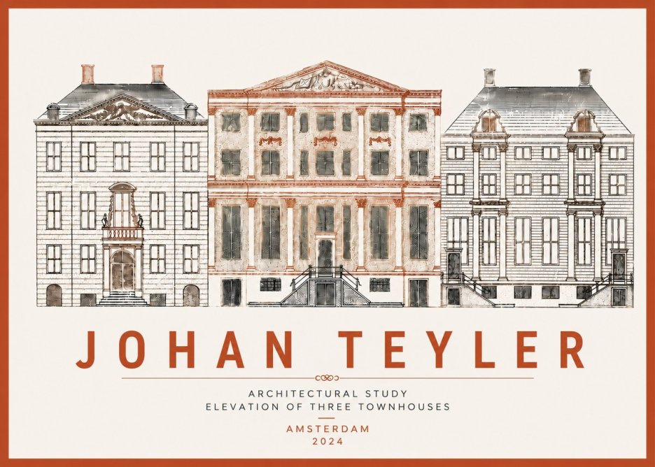 Johan Teyler Architectural Study IX No6 - Plakat