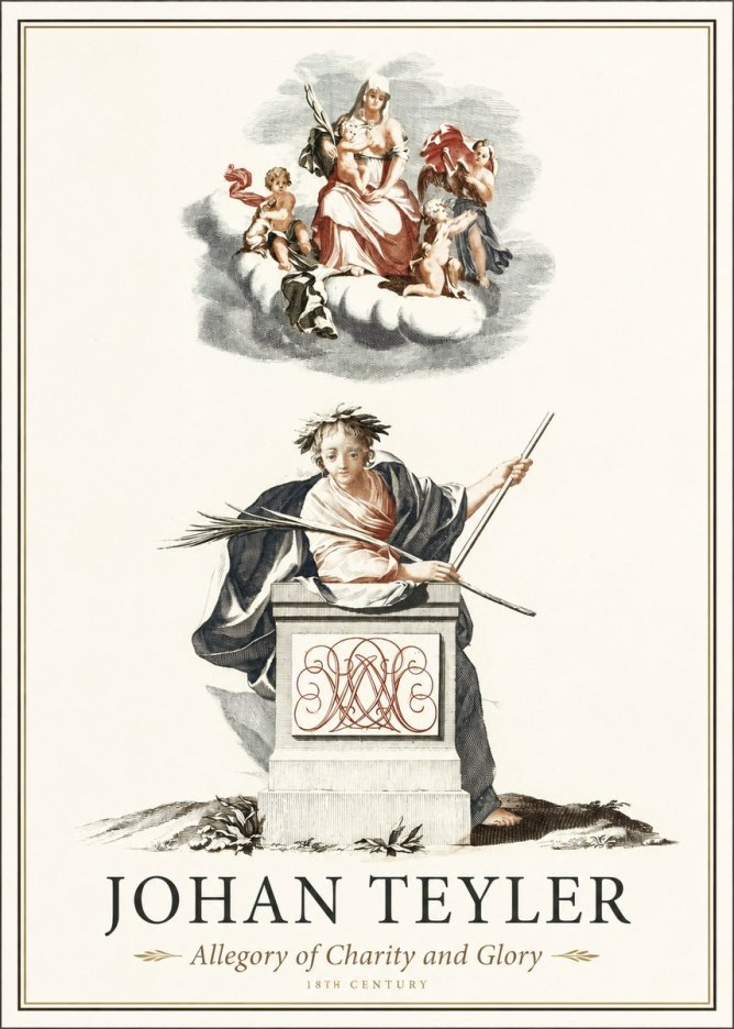 Johan Teyler Allegory of Charity and Glory No1 - Plakat