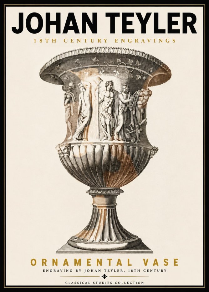 Johan Teyler Ornamental Vase II No5 - Plakat