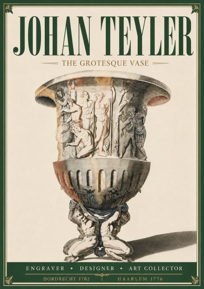 Johan Teyler The Grotesque Vase No5 - Plakat