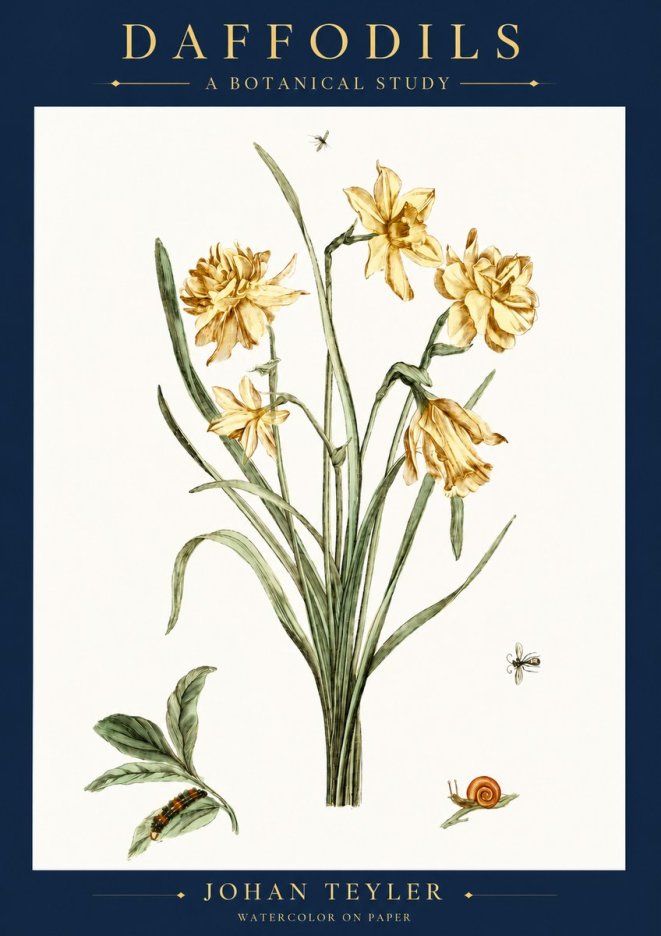 Johan Teyler Daffodils No6 - Plakat
