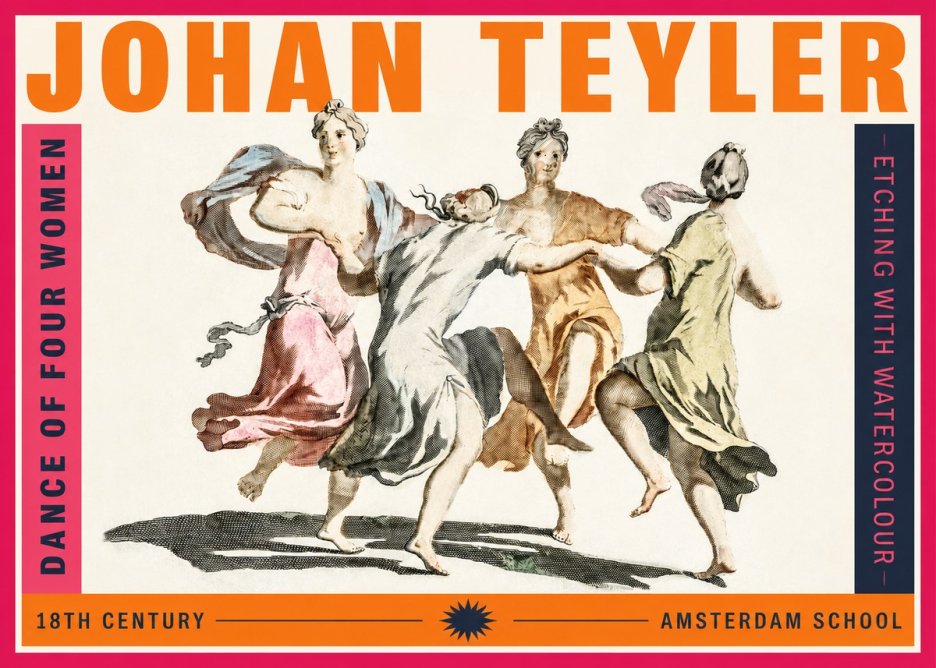 Johan Teyler Dance of Four Women No2 - Plakat