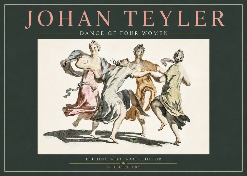 Johan Teyler Dance of Four Women No3 - Plakat