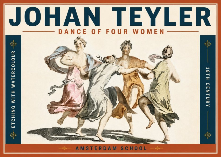 Johan Teyler Dance of Four Women No5 - Plakat