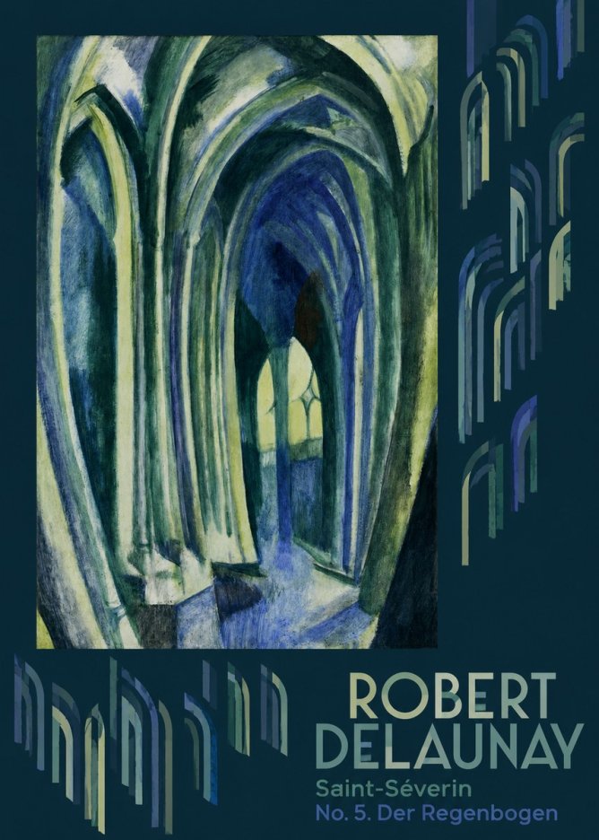 Robert Delaunay Saint-séverin No. 5. Der Regenbogen No6 - Plakat