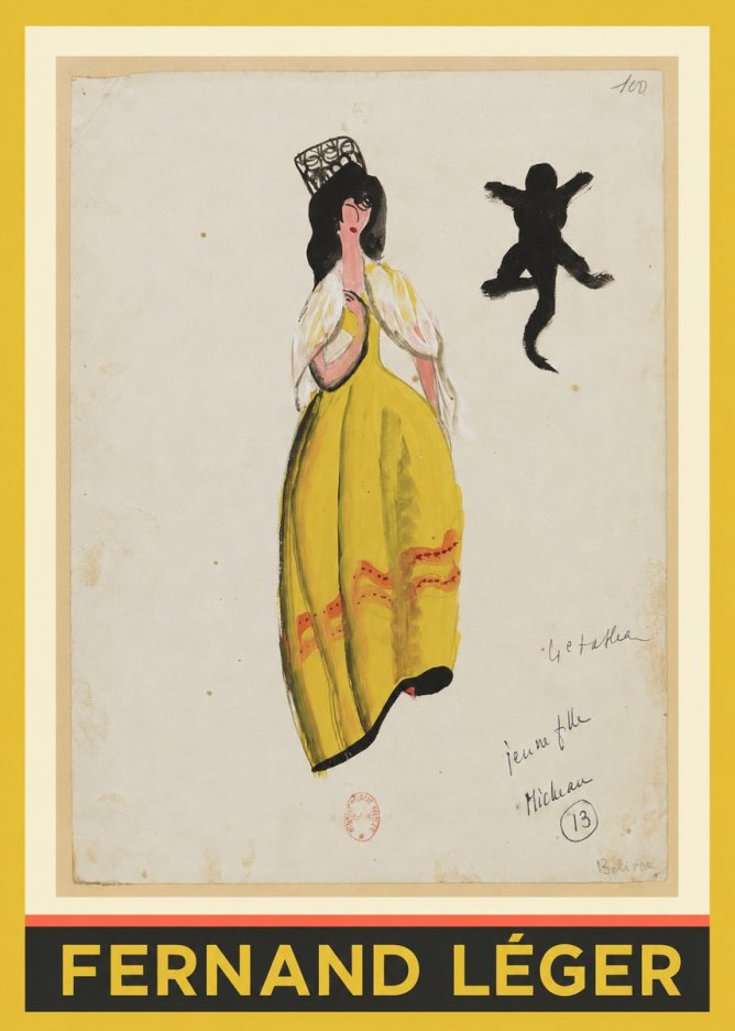 Fernand Léger Jeune Fille Micheau No1 - Plakat