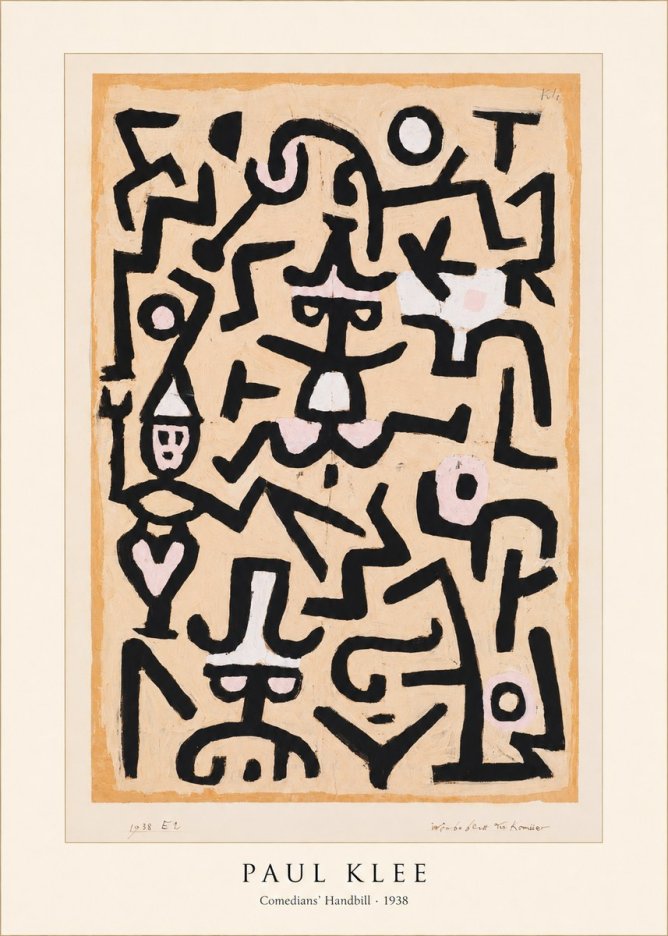 Paul Klee Comedians' Handbill No5 - Plakat