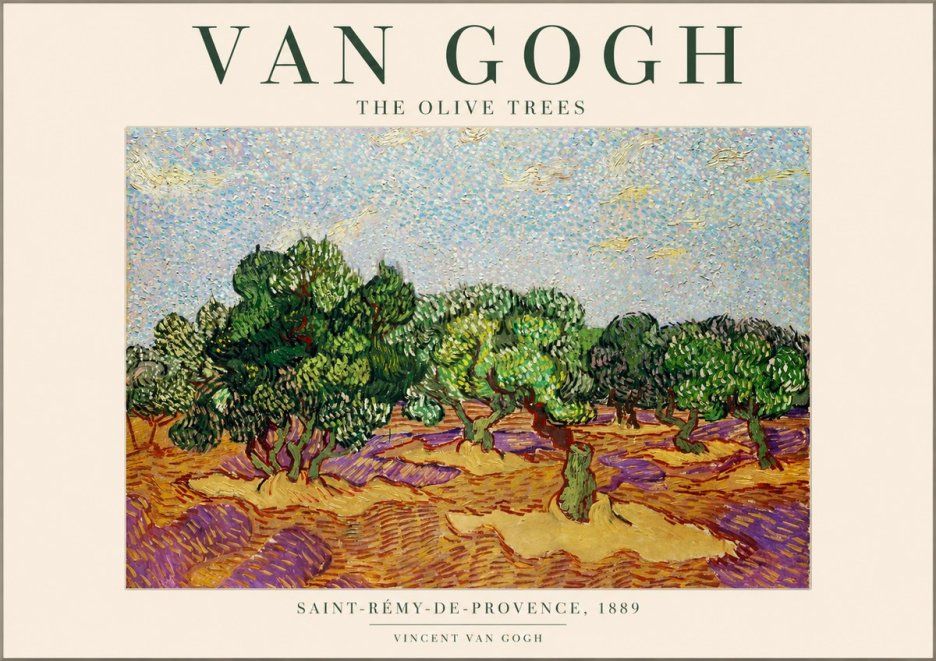Van Gogh The Olive Trees No1 - Plakat