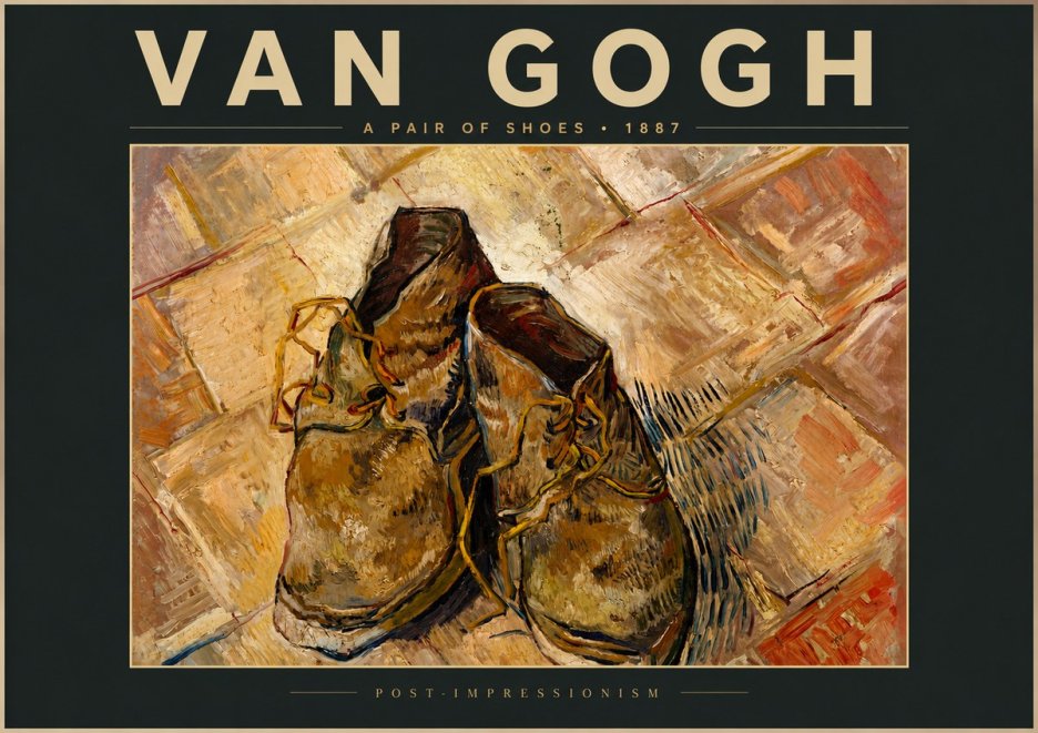 Van Gogh A Pair of Shoes No5 - Plakat