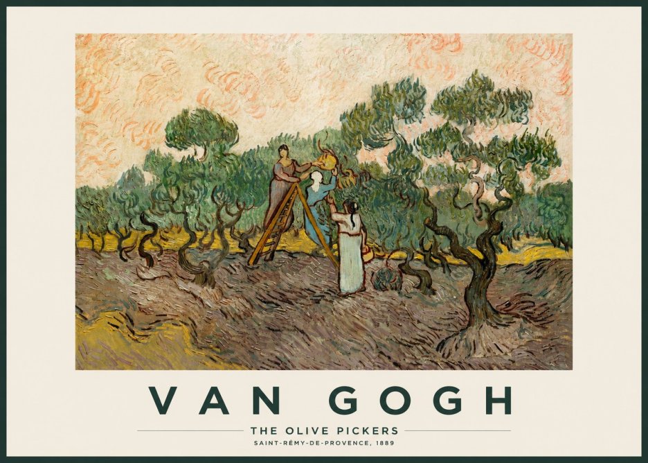 Van Gogh The Olive Pickers I No2 - Plakat